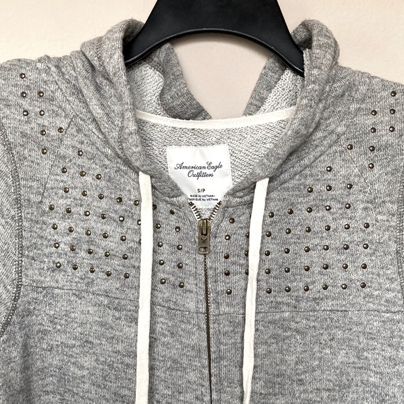 American Eagle Studded Zip Up Hoodie - Picture 3 of 6